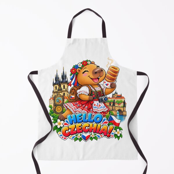 Item preview, Cute Czechia Capybara – Prague Trdelnik Travel Adventure designed and sold by CapybaraTravels.