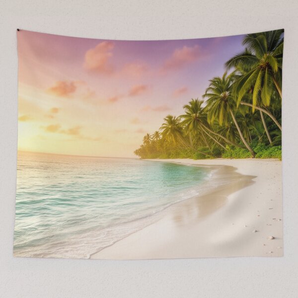 Item preview, Golden Sands Paradise - Tropical Coastal Dreamscape designed and sold by nhk999.