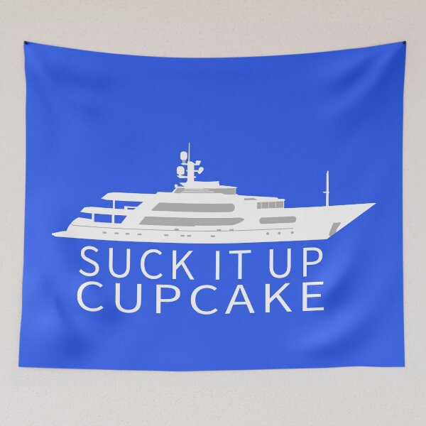 Item preview, Suck It Up Cupcake – Funny Yacht & Below Deck Quote designed and sold by Fun Funky Designs.