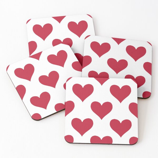Item preview, Large Bold Red Playing Card Heart Suit Love Pattern designed and sold by DColourMuse.