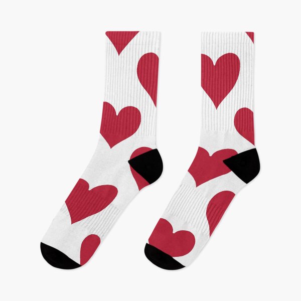 Item preview, Large Bold Red Playing Card Heart Suit Love Pattern designed and sold by DColourMuse.