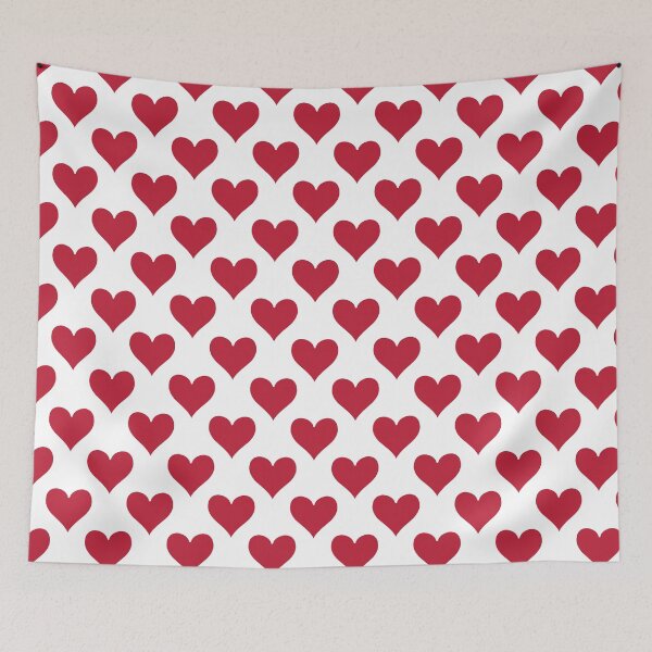 Item preview, Medium Bold Red Playing Card Heart Suit Love Pattern designed and sold by DColourMuse.