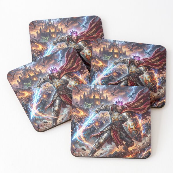 Item preview, King Arthur - Warrior King of Camelot designed and sold by Lucid Dream Pixel.