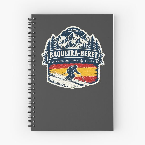 Item preview, Baqueira-Beret Pyrenees Spain Skiing Ski Sticker TShirt 03 designed and sold by OuterShellUK.