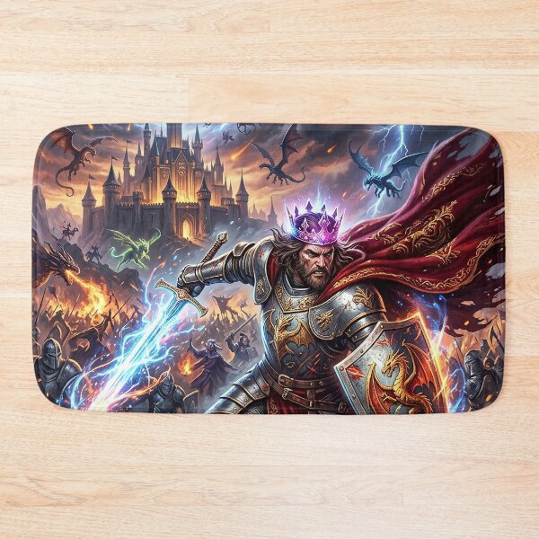 Item preview, King Arthur - Warrior King of Camelot designed and sold by Lucid Dream Pixel.