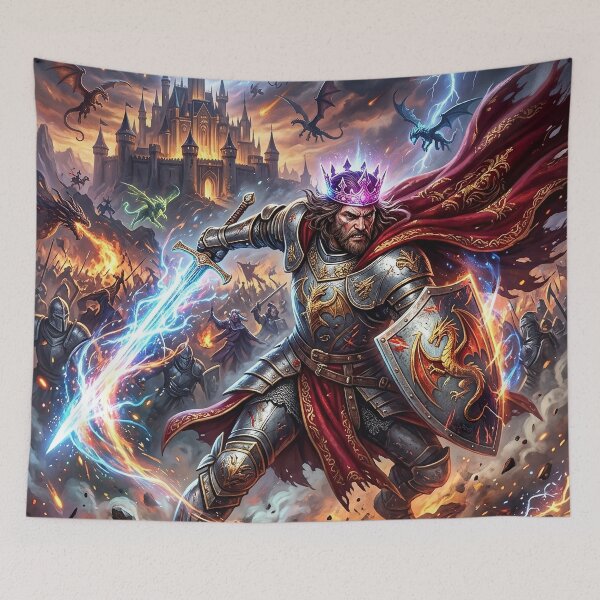 Item preview, King Arthur - Warrior King of Camelot designed and sold by Lucid Dream Pixel.