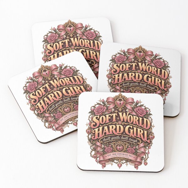 Item preview, Soft World Hard Girl Sad Girl Design designed and sold by InkroarCo.