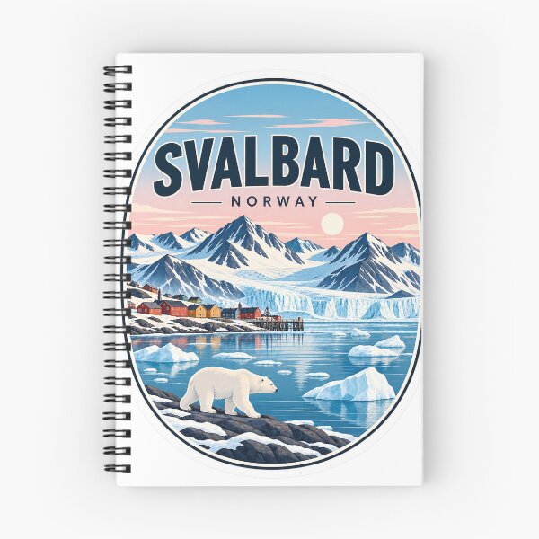 Item preview, Svalbard Norway – Arctic Glacier, Polar Bear & Fjord Travel Art designed and sold by ChicClicker.