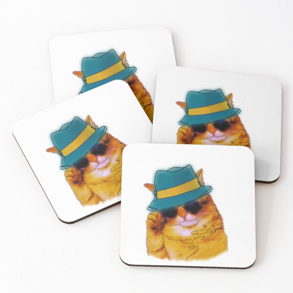 Item preview, John the cat with glasses and bowler hat- animalzinhats designed and sold by Ashley’sAnimalz.