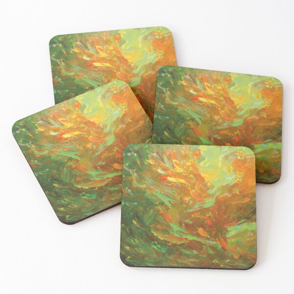 Item preview, Abstract in green orange and yellow designed and sold by Photopat.