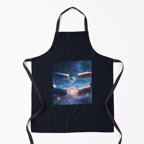 Item preview, Cosmic Magnet Attraction - Planets, Stars and Magnetic Field Space Art designed and sold by OksArtStudio.