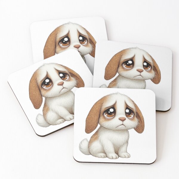 Item preview, White & Brown Floppy Eared Rabbit: Tender Eyes Collection  designed and sold by EscapeArtist13.