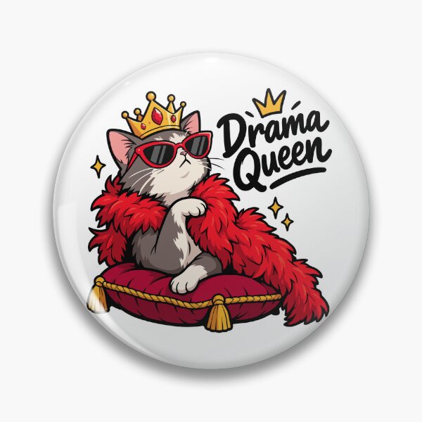 Item preview, Funny Drama Queen Cat – Sassy Cat Cartoon designed and sold by DesignGraphica.