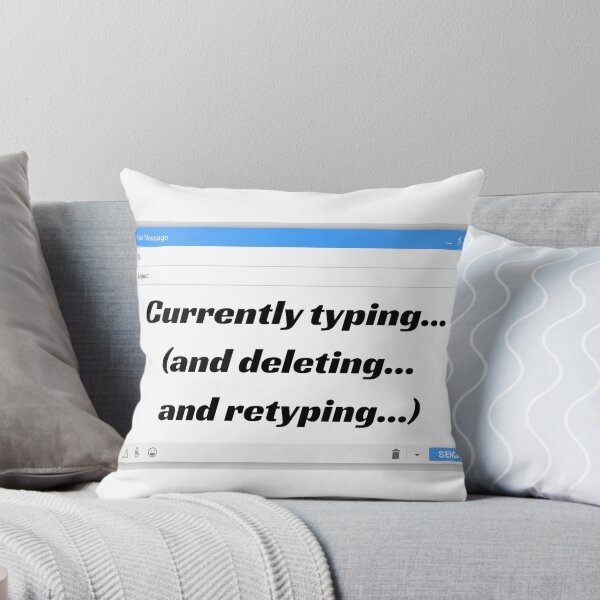 Item preview, Currently Typing And Deleting Funny Office Email Meme designed and sold by Annekkecreative.