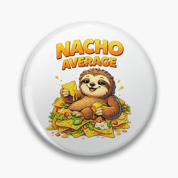 Item preview, Nacho Average Sloth Funny Nachos Food Lover Cartoon Design. designed and sold by The-T-In-Retro.