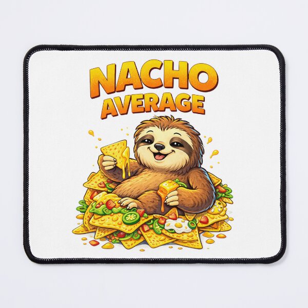 Item preview, Nacho Average Sloth Funny Nachos Food Lover Cartoon Design. designed and sold by The-T-In-Retro.