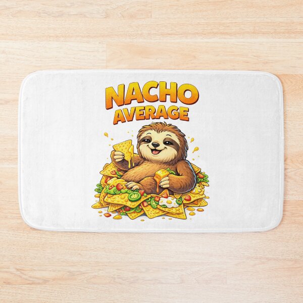 Item preview, Nacho Average Sloth Funny Nachos Food Lover Cartoon Design. designed and sold by The-T-In-Retro.