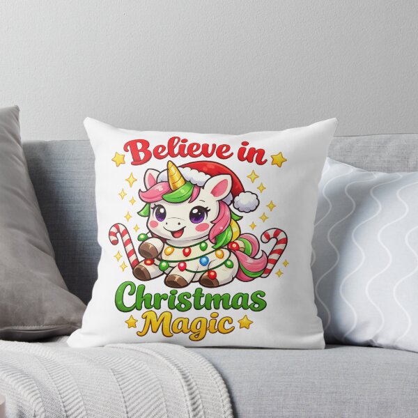 Item preview, Believe in Christmas Magic Cute Unicorn Kids designed and sold by Black Signal.