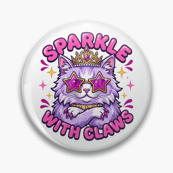 Item preview, Sparkle With Claws Sassy Persian Cat Tiara Star Sunglasses Fierce Diva Humor designed and sold by raedattia.