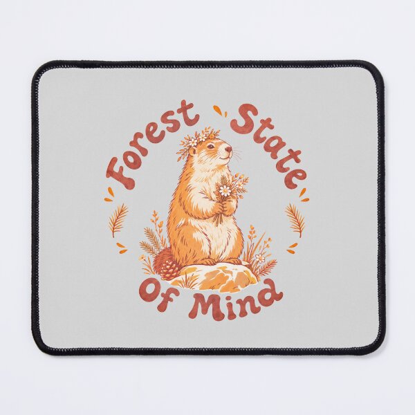 Item preview, Forest State of Mind Groundhog Illustration designed and sold by hattie's.