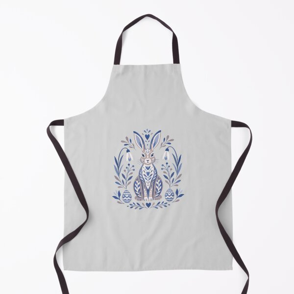 Item preview, Blue and Mauve Floral Rabbit Illustration designed and sold by hattie's.