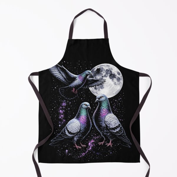 Item preview, Moonlit Cosmic Pigeons in Flight designed and sold by SassCity.