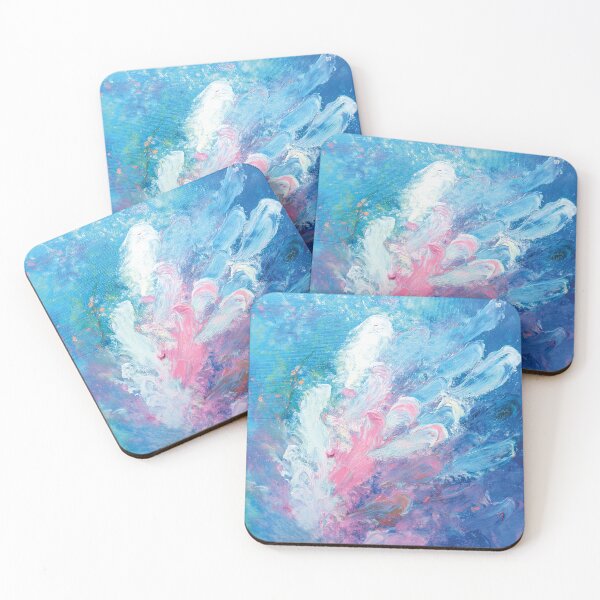 Item preview, Abstract work in pink, blue and white designed and sold by Photopat.
