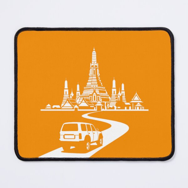 Item preview, Wat Arun Temple of Dawn Bangkok Thailand – Minimalist Travel Illustration designed and sold by Nina Viva.