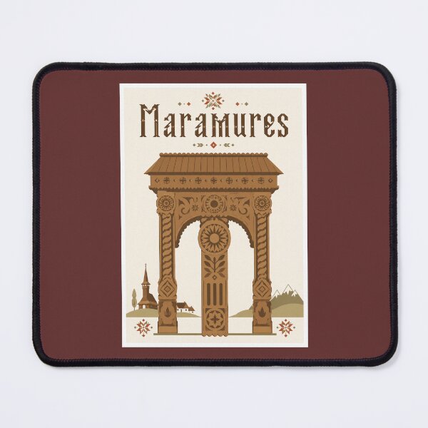 Item preview, Maramures Carved Wooden Gate Travel Poster designed and sold by Beyond Destinations.