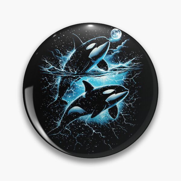 Item preview, Moonlit Orca Splash in Space designed and sold by SassCity.