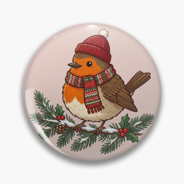 Item preview, Cozy Christmas Robin in a Festive Sweater designed and sold by PunchDrop.