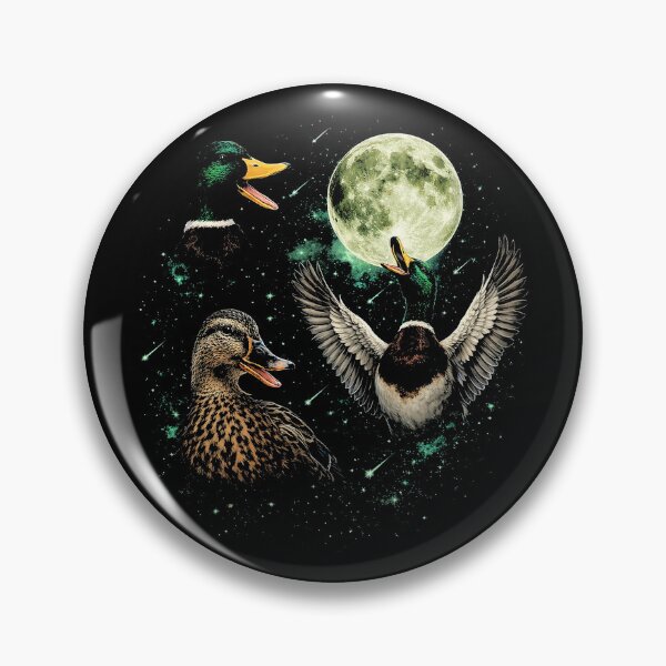 Item preview, Moonlit Mallard Ducks in Space designed and sold by SassCity.