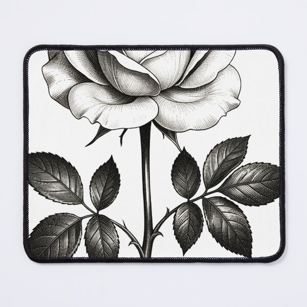 Item preview, White rose - Dark Botanicals designed and sold by Shadow Charm.