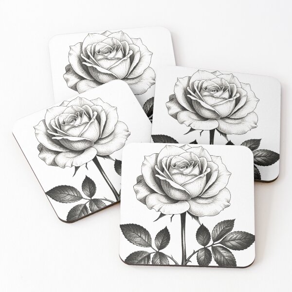 Item preview, White rose - Dark Botanicals designed and sold by Shadow Charm.