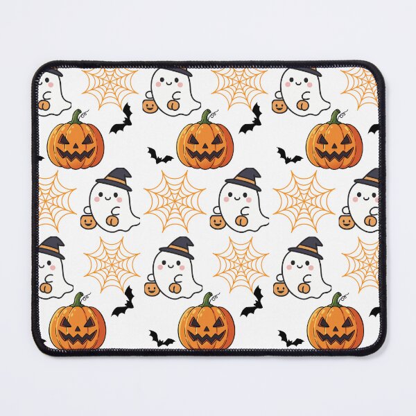 Item preview, Cute Halloween Ghosts and Pumpkin Pattern designed and sold by Velvet-palette.