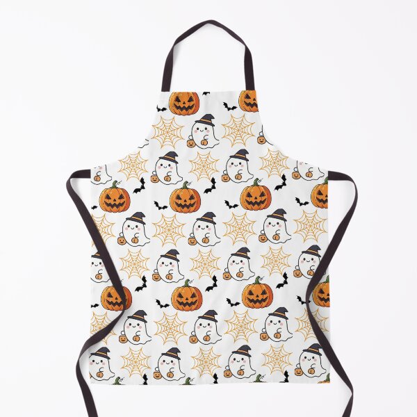 Item preview, Cute Halloween Ghosts and Pumpkin Pattern designed and sold by Velvet-palette.