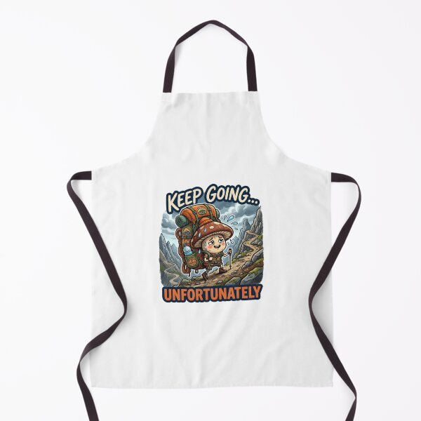 Item preview, Keep Going Unfortunately Funny Hiking Mushroom Hiker designed and sold by SnapStickerHub.