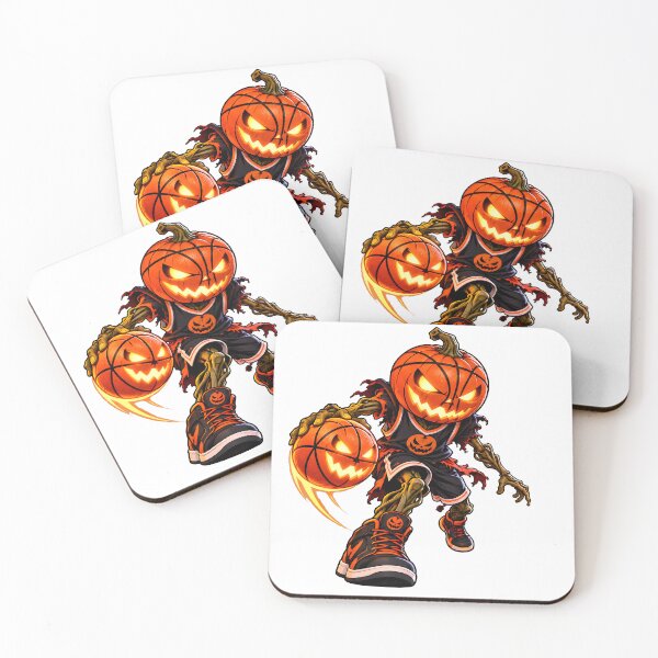 Item preview, Halloween Pumpkin Basketball Player in Action designed and sold by PRINTIONAL.