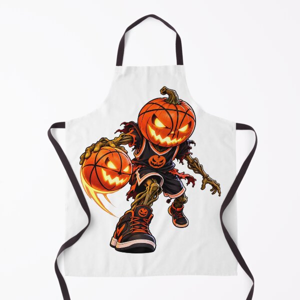 Item preview, Halloween Pumpkin Basketball Player in Action designed and sold by PRINTIONAL.