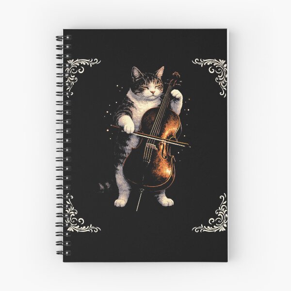 Item preview, Vintage Cat Playing Cello designed and sold by SassCity.