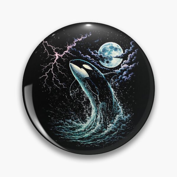 Item preview, Cosmic Orca Under Full Moon designed and sold by SassCity.