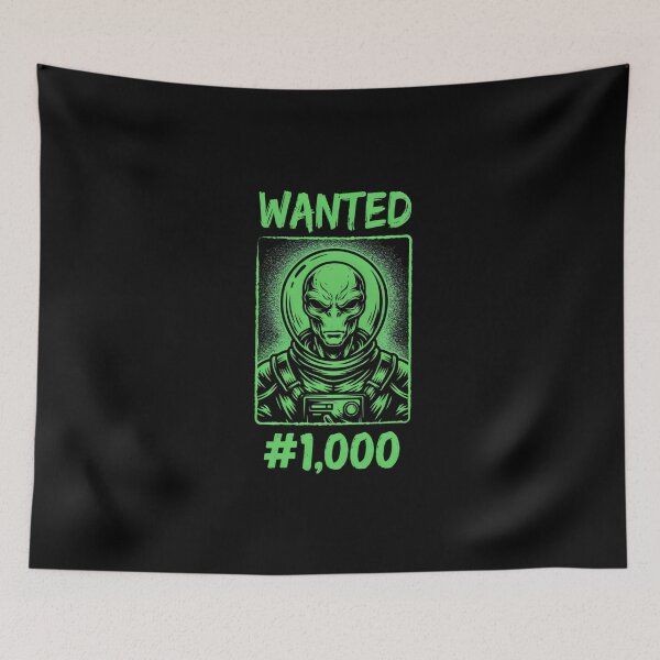 Item preview, Sci-Fi Alien Space Bounty Wanted Poster designed and sold by Enea Kelo.