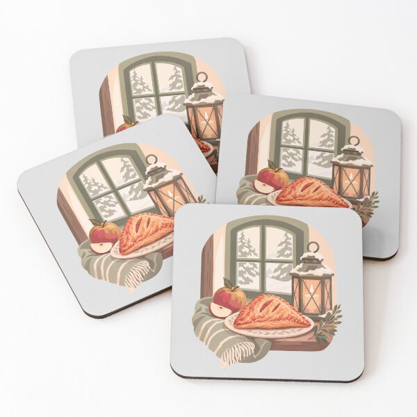 Item preview, Cozy Winter Apple Pie Still Life designed and sold by hattie's.