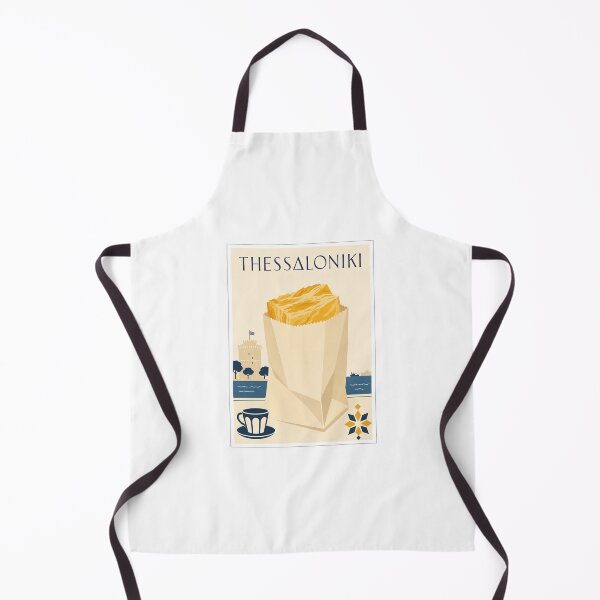 Item preview, Thessaloniki Bougatsa Pastry Greece Travel Poster designed and sold by Beyond Destinations.