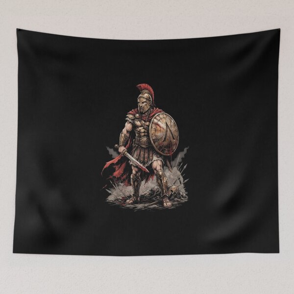 Item preview, Spartan Warrior Battle Ancient Greek Combat designed and sold by Enea Kelo.