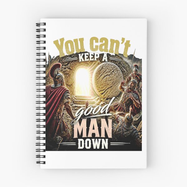 Item preview, "You Can't Keep a Good Man Down" Resurrection Christian Graphic designed and sold by Xtremetiaan.
