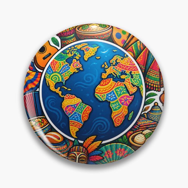 Item preview, Different Roots One World – Culture Sticker designed and sold by SnapStickerHub.