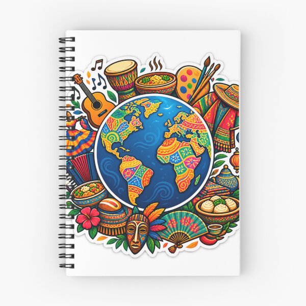 Item preview, Different Roots One World – Culture Sticker designed and sold by SnapStickerHub.