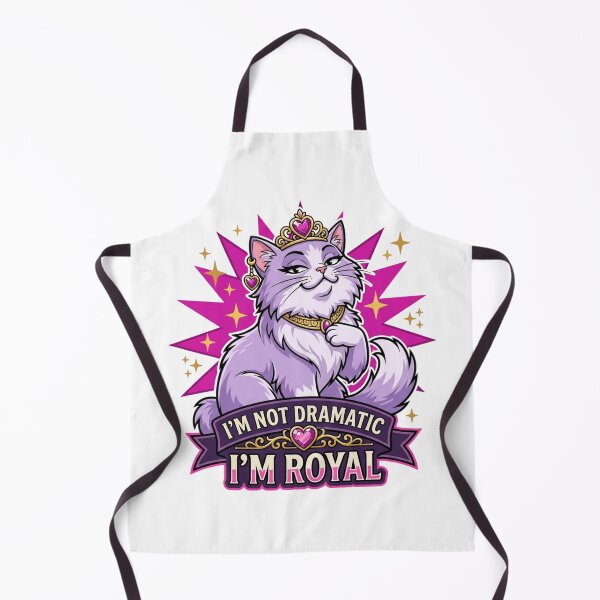 Item preview, I'm Not Dramatic I'm Royal Sassy Persian Cat Tiara Pink Diva Feline Queen Humor designed and sold by raedattia.