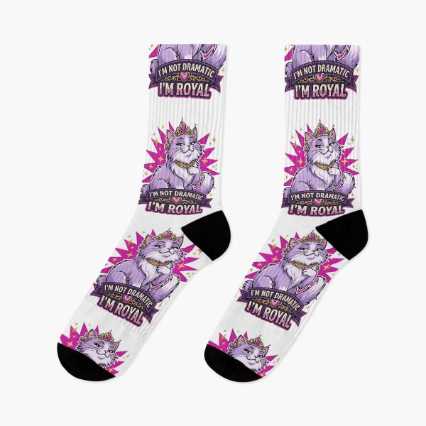 Item preview, I'm Not Dramatic I'm Royal Sassy Persian Cat Tiara Pink Diva Feline Queen Humor designed and sold by raedattia.